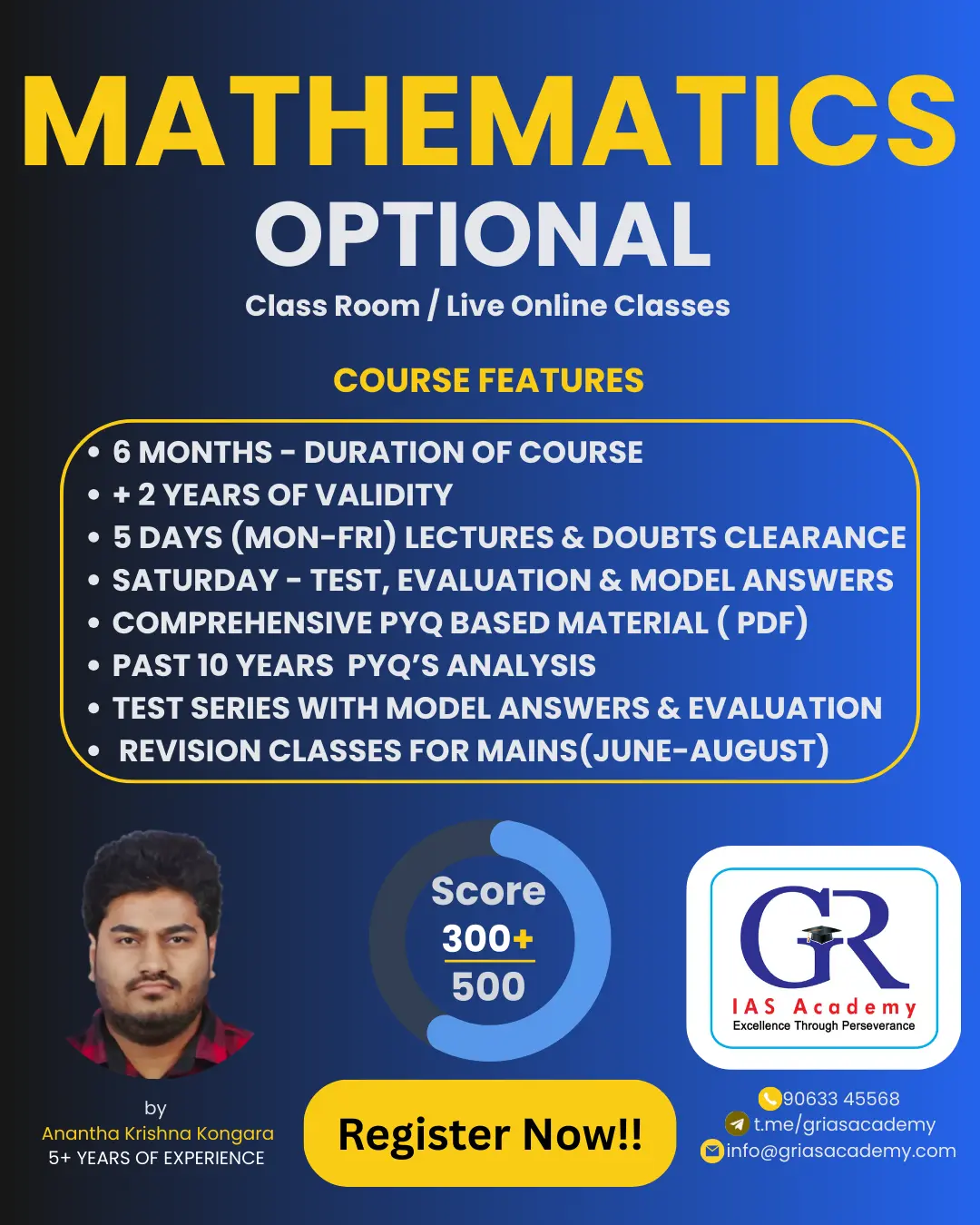 UPSC Mathematics Optional