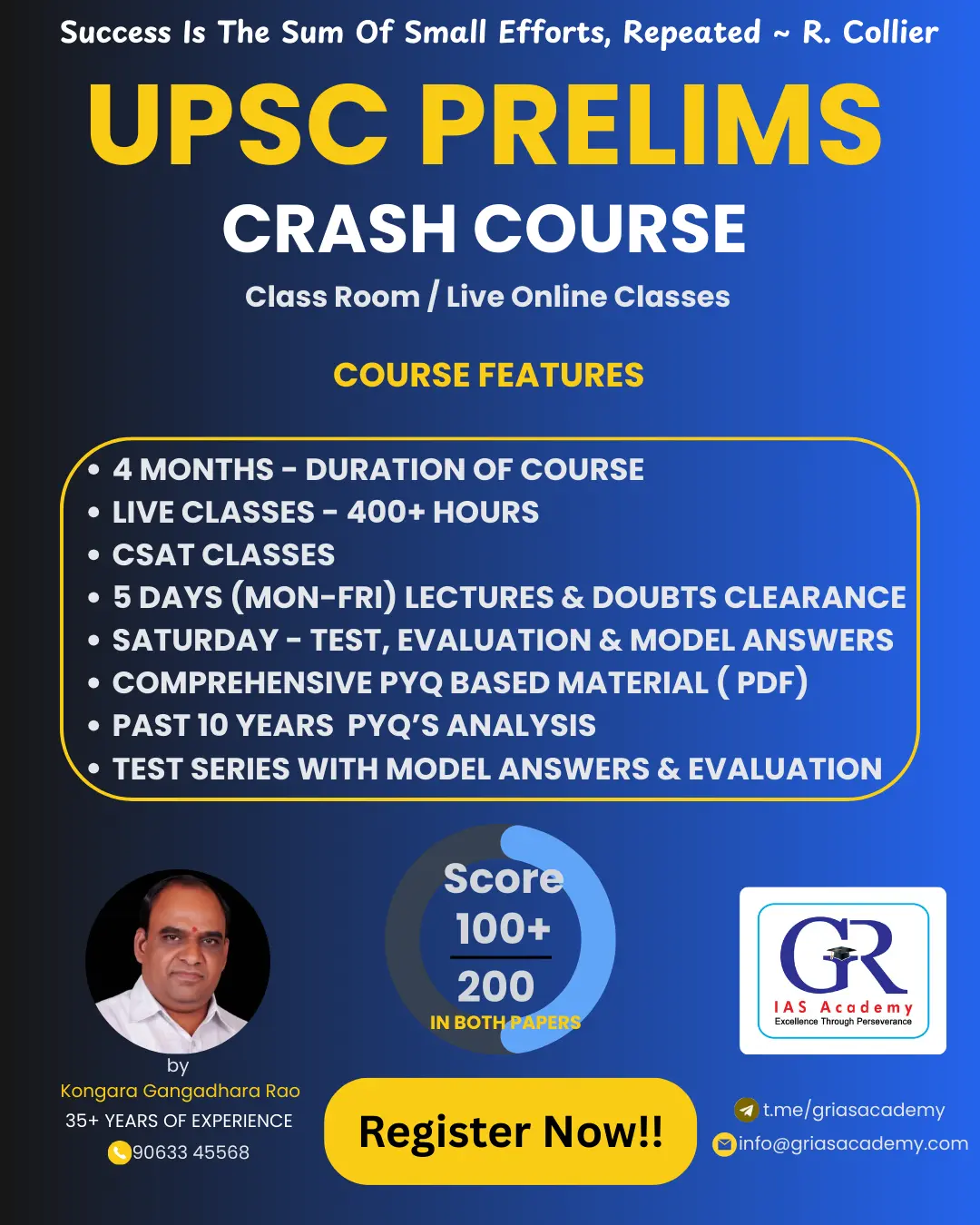 UPSC Prelims Crash Course